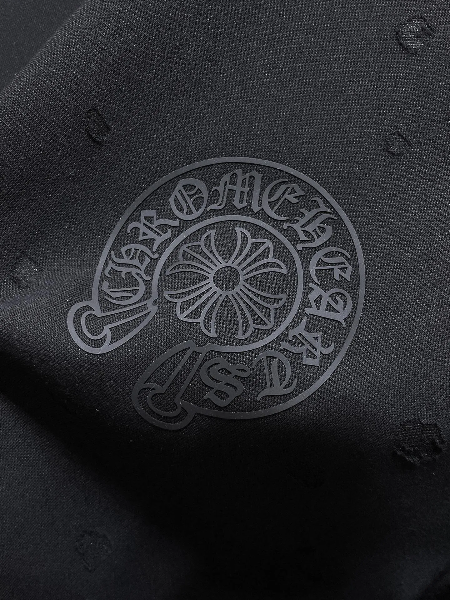 P190 New Chrome Hearts 25ss in summer, washed style, high gram weight, environmentally friendly and high-quality top-grade fabric, 280g Chrome Horseshoe Contrast Color Special Laser Engraving Film Short Sleeves, Heavy Industry Special Crafts Patch Embroidery, Counter Synchronization, 1:1 Replica Version, Recommended Color: Black, White, Size: S, M, L, XL